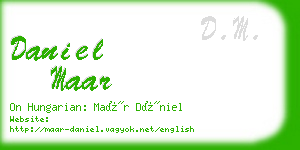 daniel maar business card